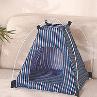 Будиночок для собак і кішок складаний намет з м'якою підстилкою