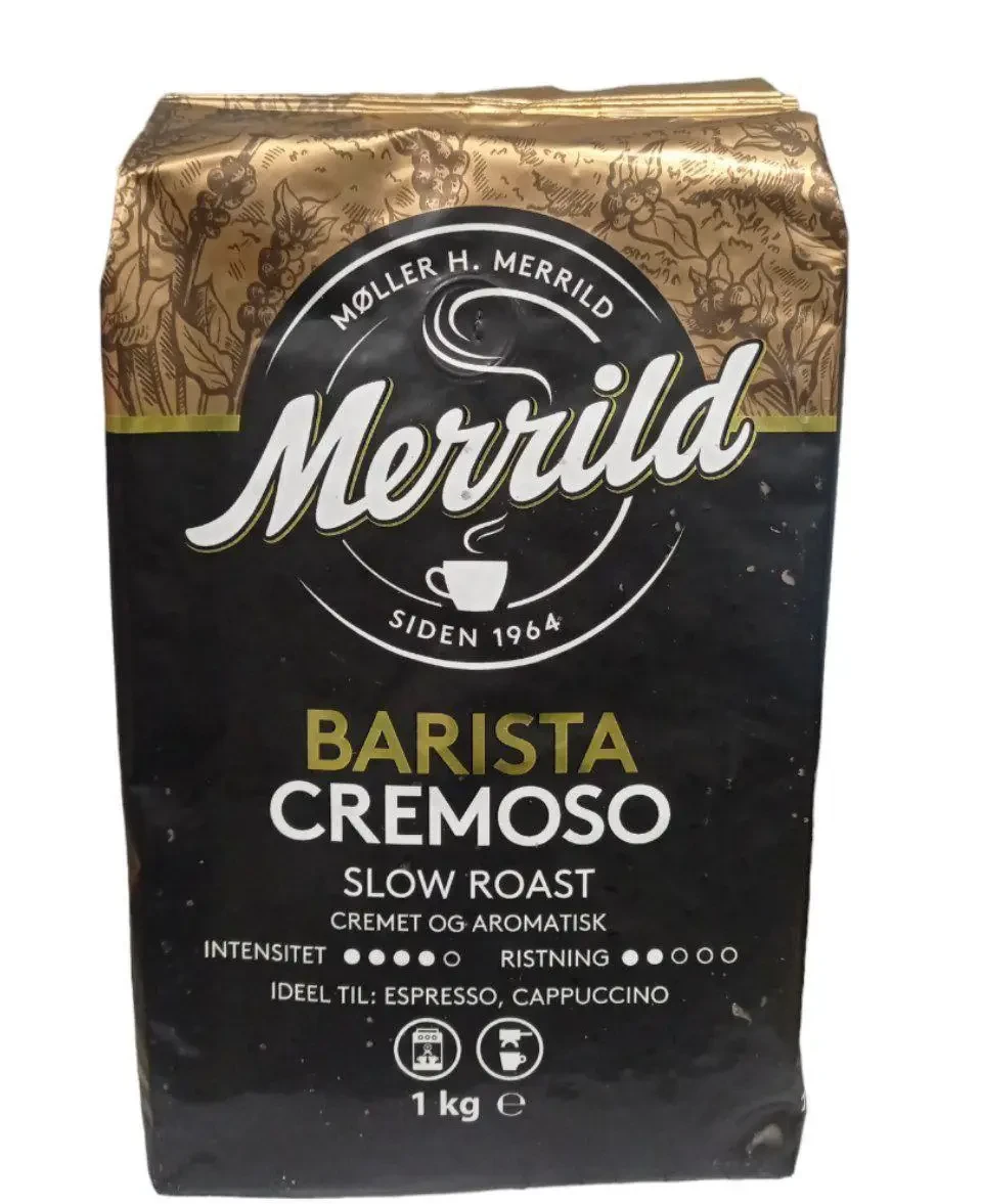 Кава в зернах Merrild Lavazza Barista Cremoso світле обсмажування 1кг