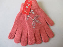 Рукавички зі стразами в'язані.