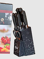 Набор ножей из нержавеющей стали с подставкой Kitchen knife B12632 (8 предметов) sp