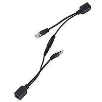 Кабель перехідник-сплітер RJ45 LAN Ethernet + DC connector + POE, 2 шт., фото 6