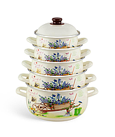 Набір емальованих каструль Edenberg , 5 шт