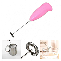 Портативный капучинатор-вспениватель для сливок и молока FUKE Mini Creamer Розовый sp