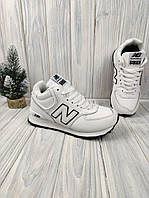 Кроссовки с мехом New Balance 574 Winter White Black