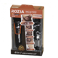 Машинка для стрижки волос и бороды 6в1 аккумуляторный триммер с насадками ROZIA HQ-5100 sp