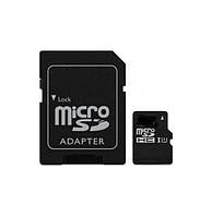 Картка пам'яті micro sd Atlanfa 16 Гб з адаптером 10 class Чорна мікрод