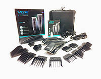 Профессиональная машинка для стрижки волос 2в1 VGR V-023 (2 триммера, 12 насадок, расческа, ножницы, сумка) sp