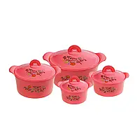 Набор термоконтейнеров для хранения еды, Розовый sp