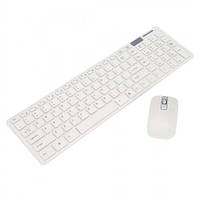 Беспроводная клавиатура и мышь (комплект) K-06 Белый sp