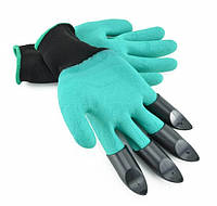 Перчатки садовые с когтями Garden Genie Gloves для сада и огорода (Fr432q) SK, код: 727092