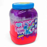 Big slime NEON ТМ Lovin Іграшка-антистрес 1150 мл фіолетово рожевий Toys Shop