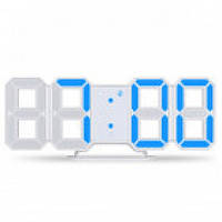 Электронные настольные LED часы с будильником и термометром VST LY 1089 Синяя подсветка sp