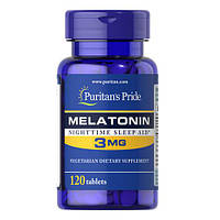 (Тріснуті криски) Puritan's Pride Melatonin 3 mg 120 таб copy_07903 PS