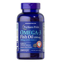 (Тріснуті криски) Puritan's Pride Omega-3 Fish Oil 1200 mg 200 капс copy_13328 PS