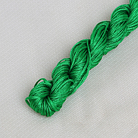 Шнур капроновый для плетения шамбалы - зеленый