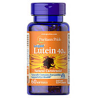 Натуральна добавка Puritan's Pride Lutein 40 mg with Zeaxanthin, 60 капсул