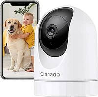 Камера видеонаблюдения Cinnado WiFi для помещений 2K камеры для домашних собак.