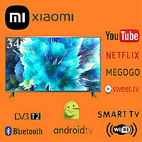 Телевизор Xiaomi 34 дюйма Smart TV HD Android 13 WiFi