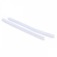Спираль пластиковая для переплета Agent A4 100 шт 3:1 9,5 мм Белая (6927920170108) GT, код: 1856968