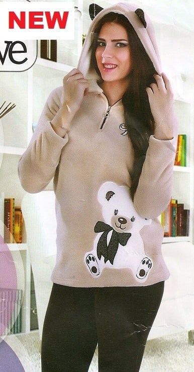 Женская теплая махровая пижама - фото 1 - id-p413312637