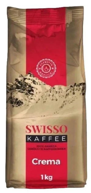 Кава зернова SWISSO CREMA 100% arabica 1кг
