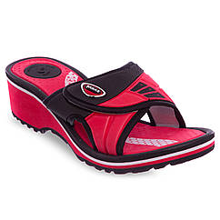 Шльопанці жіночі сланці жіночі Sahab 1503 розмір 36 Red-Black