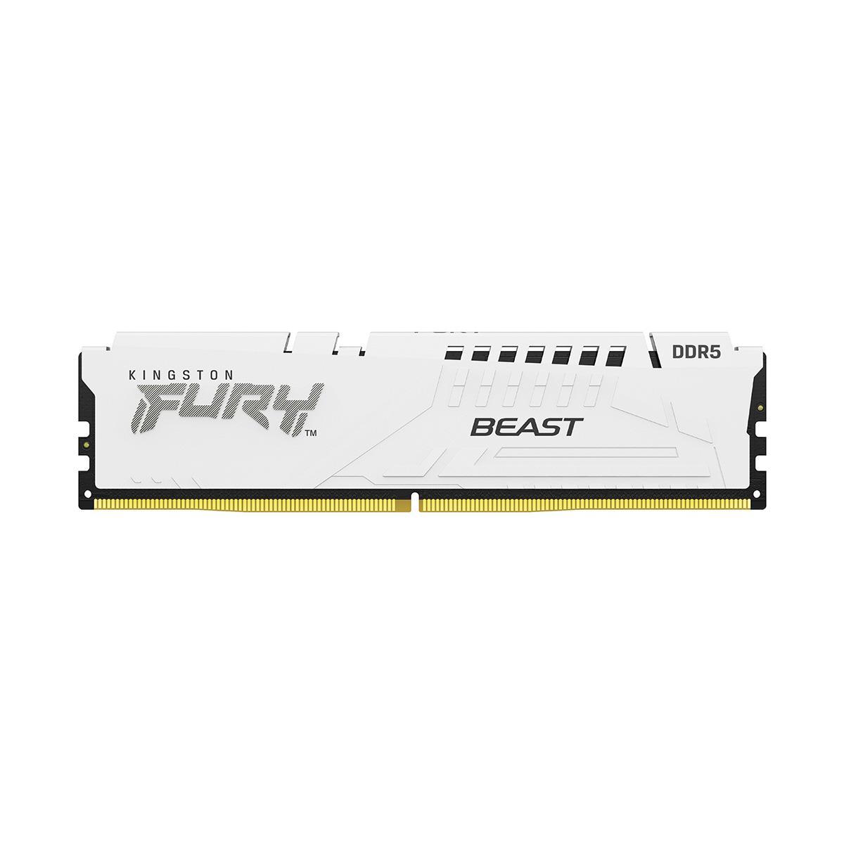Пам'ять для настільних комп'ютерів Kingston Fury 32 GB (2x16GB) DDR5 5600 MHz Beast Expo White (KF556C36BWEK2-32), фото 1