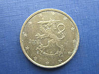Монета 50 евроцентов Финляндия 2008