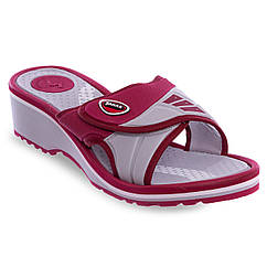 Шльопанці жіночі сланці жіночі Sahab 1503 розмір 36 Light Grey-Burgundy