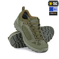 Кросівки водовідштовхувальні M-TAC Olive,демісезонні надійні зелені черевики CORDURA 1000 для військових олива