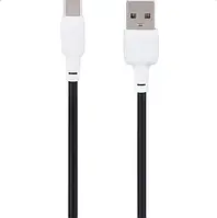Кабель USB Gelius Full Silicon GP-UCN001C Type-C (1.2m) (18W) Black/White