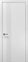 Двері міжкімнатні Полотно, серія STYLE (ST 34 С) Білий матовий (Алюм.торець)