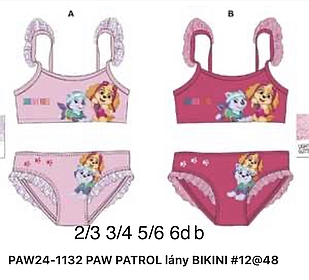 Купальники для дівчаток, Disney 2-6 років. оптом PAW24-1132