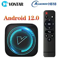 Смарт ТВ приставка Vontar H618 4/64 Android 12 H618 TV Box ТВ Бокс