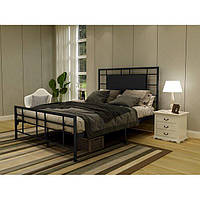 Кровать GoodsMetall металлическая в стиле LOFT 2000х1400х1200 К100 PI, код: 6446328