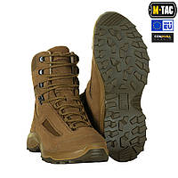 Літні черевики M-TAC COYOTE, високі тактичні дихаючі берці для теплої погоди койот для військових