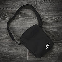 Мессенджер тканевый Nike спортивная мужская барсетка Найк сумка через плечо из текстиля цвет черный
