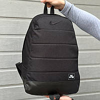 Спортивный рюкзак Nike Air Black модный портфель Найк на каждый день топ рюкзаки цвет черный меланж