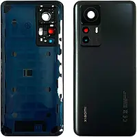 Задняя панель для Xiaomi 12T/12T Pro (560007L12A00/560006L12U00) со стеклом камеры, сервисный оригинал,Black