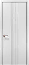 Двері міжкімнатні Полотно, серія STYLE (ST 35 С) Білий матовий (Алюм.торець)
