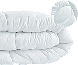 Ковдра Sei Design Deluxe 4 сезони, полуторна 140x210, стьобана, антиалергенне волокно, Біла., фото 2