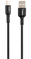 Кабель USB Gelius Lumin Lamp GP-UC100 Type-C (1m) (18W) Black