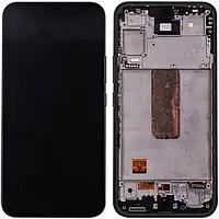 Дисплей для Samsung M546/M54 5G 2023 (GH82-31340A) модуль (экран и сенсор) с рамкой, сервисный оригинал,Черный