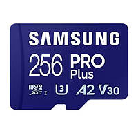 Карта пам'яті Samsung 256 GB microSDXC UHS-I U3 V30 A2 PRO Plus 2023 (MB-MD256SA)