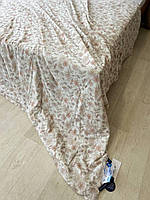 Тонкое летнее одеяло евро Одеяло хлопковое качественное Одеяло гипоаллергенное хлопок стильное Одеяла хб кремовый