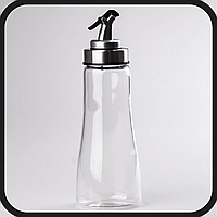 Бутылка для масла и уксуса стеклянная с пробкой дозатором 320 мл прозрачная емкость для растительного масла