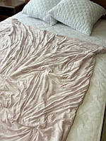 Тонкое летнее одеяло евро Одеяло хлопковое качественное Одеяло гипоаллергенное хлопок стильное Одеяла хб розовый
