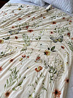 Тонкое летнее одеяло евро Одеяло хлопковое качественное Одеяло гипоаллергенное хлопок стильное Одеяла хб пудра