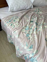 Тонкое летнее одеяло евро Одеяло хлопковое качественное Одеяло гипоаллергенное хлопок стильное Одеяла хб персиковый