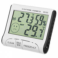 Термометр-гигрометр с выносным датчиком Digital DC-103 Белый (20053100176) KP, код: 1821769